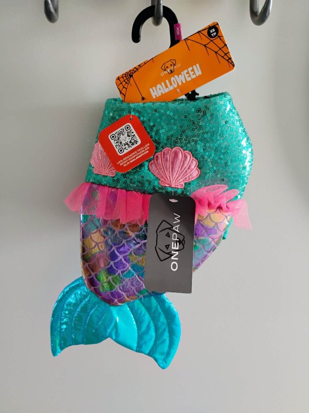 OnePaw Mermaid Dog Costume Size XS